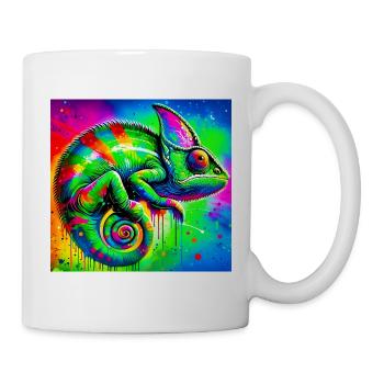 Chamäleon - Tasse - Weiß - Rechts