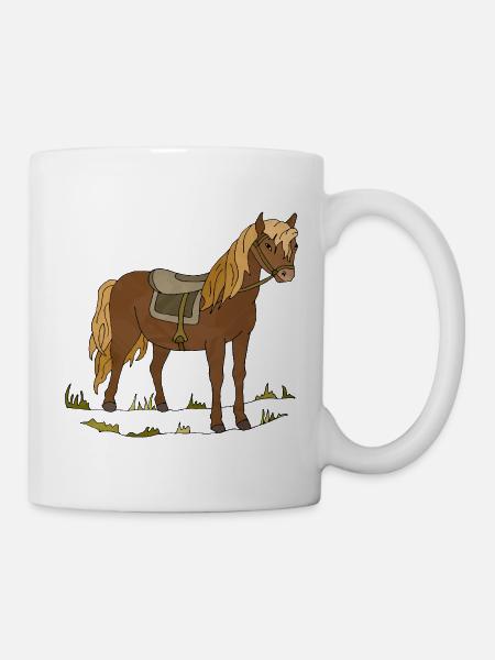 Pferd - Tasse - Weiß