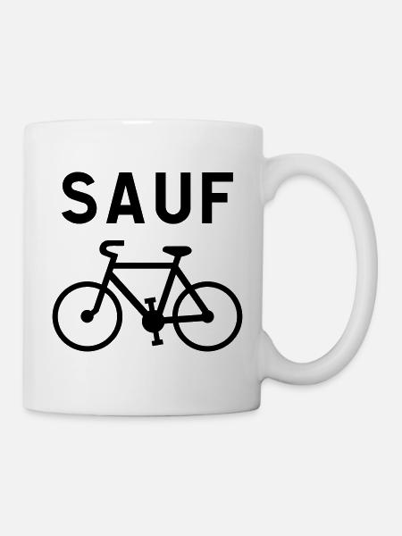 Außer Vélo Noir - Tasse - Weiß