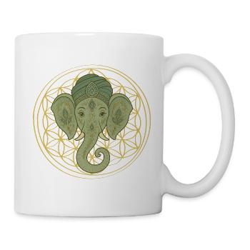 Elefant  - Tasse - Weiß - Rechts