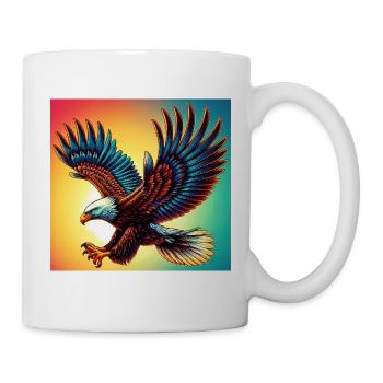 Adler - Tasse - Weiß - Rechts