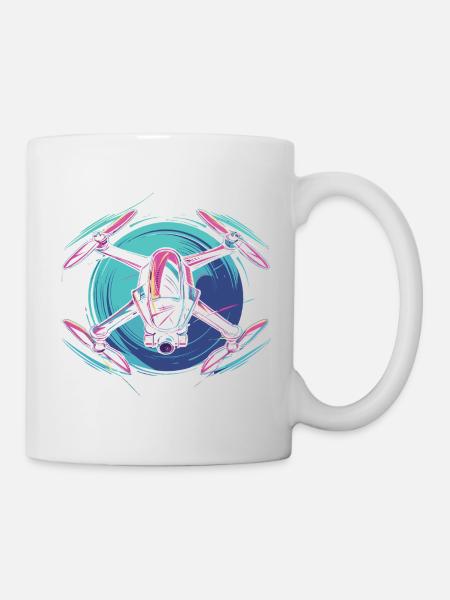 Dynamic Drone - Tasse - Weiß