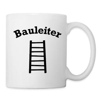 Bauleiter Outfit Handwerker - Tasse - Weiß - Rechts