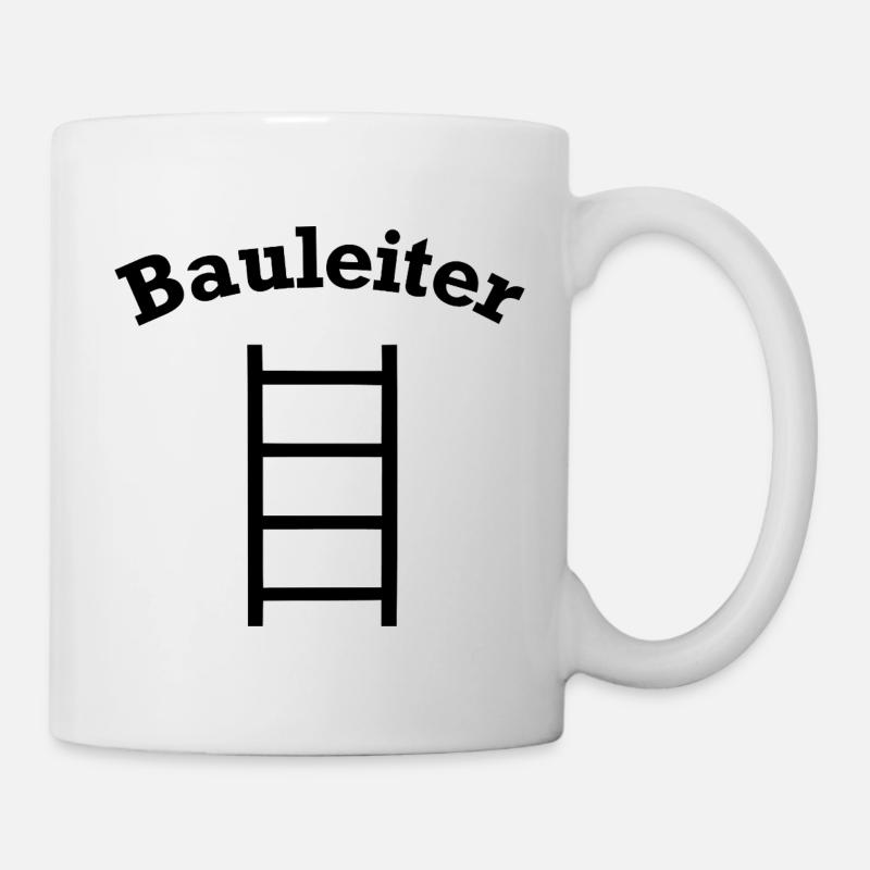 Lustiges Bauleiter Leiter Baustellen Design - Tasse - Weiß