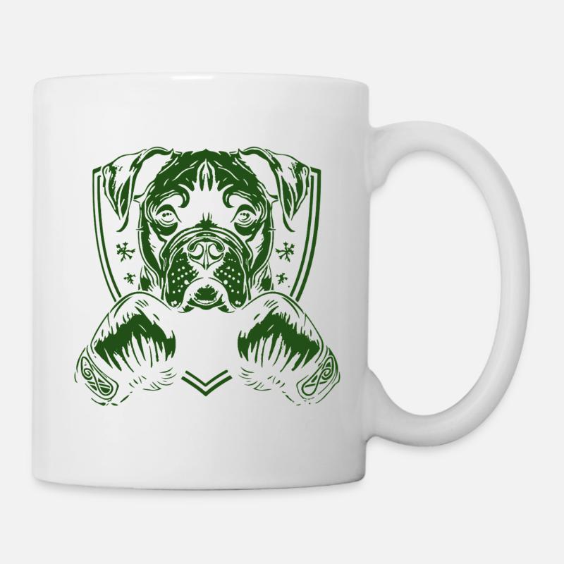 boxer-hund- - Tasse - Weiß