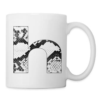 Snakeskin Pattern Letter h - Mug - white - Right