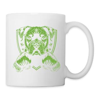 Hund Boxer - Tasse - Weiß - Rechts