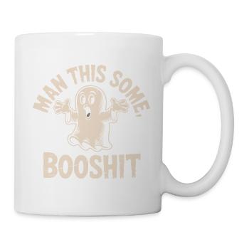 Funny Ghost Booshit Halloween - Mug - white - Right