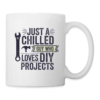 Chilliger Heimwerker-Typ, lustiger Spruch - Tasse - Weiß - Rechts