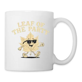 Leaf of the Party Happy Fall Harvest Autumn Leaf - Mug - white - Right