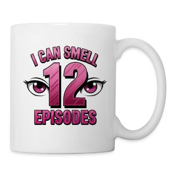 Ich kann 12 Folgen riechen, lustiger Anime-Liebhaber - Tasse - Weiß - Rechts