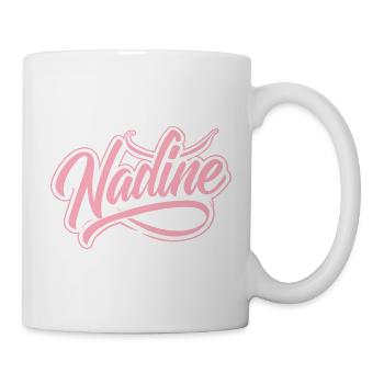 Lass das mal die Nadine machen - Namenstag - Tasse - Weiß - Rechts