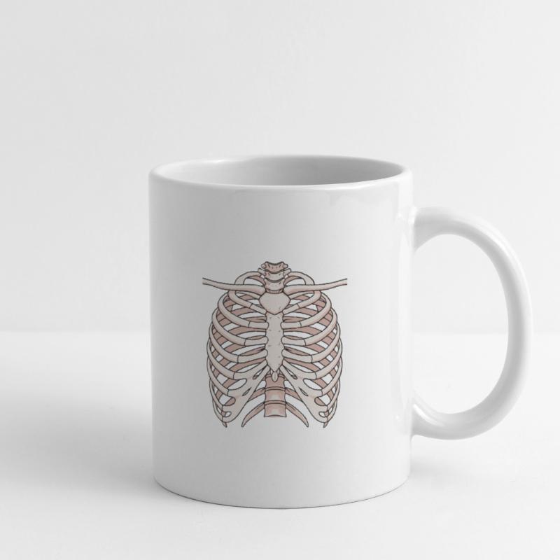 Anatomical sternum and rib structure Mug