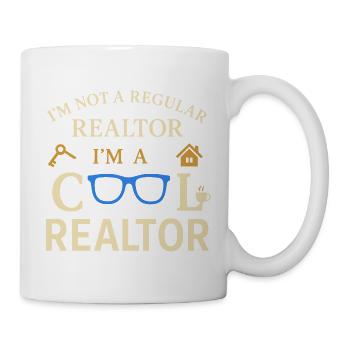 Ich bin kein normaler Immobilienmakler, sondern ei - Tasse - Weiß - Rechts