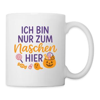 Design d’Halloween avec citrouille - Mug blanc - blanc - Droite