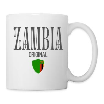 Zambian pride, minimalist sleek design - Mug - white - Right