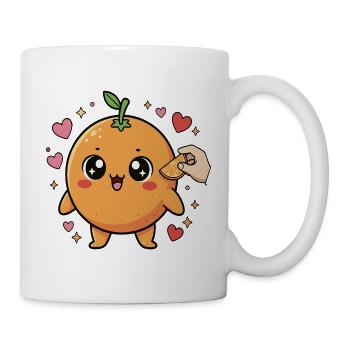 cute kawaii manga orange - Mug - white - Right