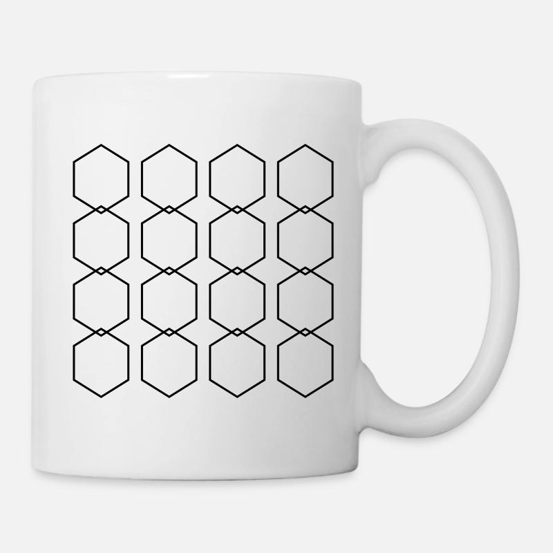 Motif abstrait - Mug blanc - blanc