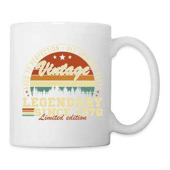 1976 Vintage Retro Geburtstagsgeschenk - Tasse - Weiß - Rechts