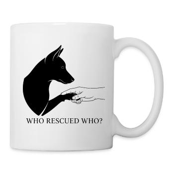 Hunderettung Liebe - Tasse - Weiß - Rechts