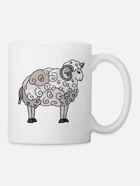 bélier - Mug blanc - blanc