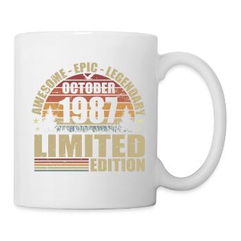 38th Retro Anniversary October 1987 - October 1987 - Mug - white - Right