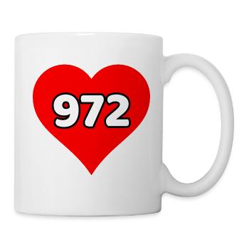 Liebe 972 I Love Martinique - Aufkleber - Tasse - Weiß - Rechts