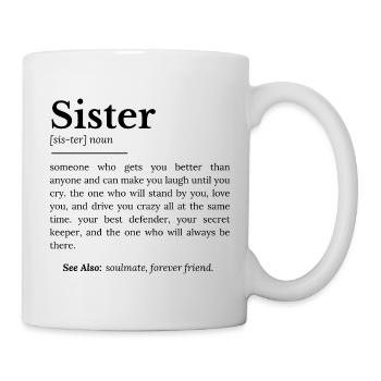 Sister: Built-in Frenemy for Life - Mug - white - Right