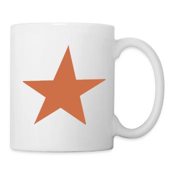 Design d’étoile orange - Mug blanc - blanc - Droite