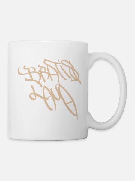 Abstrakte Graffiti-Sketches aus Bratislava - Tasse - Weiß