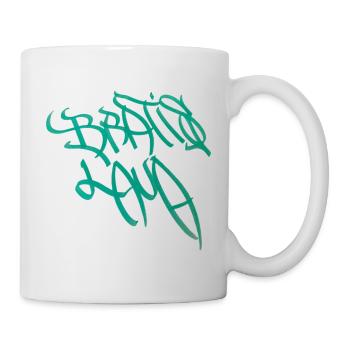 Graffiti Kalligrafie Design Bratislava - Tasse - Weiß - Rechts