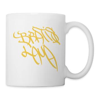 Artistic graffiti lettering Bratislava - Mug - white - Right