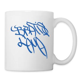 Expressive graffiti lettering Bratislava - Mug - white - Right