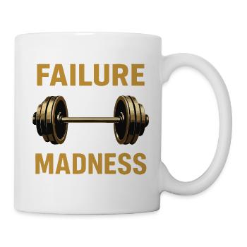 Conception de motivation d’échec et de folie - Mug blanc - blanc - Droite