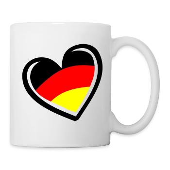Herz Germany - Tasse - Weiß - Rechts