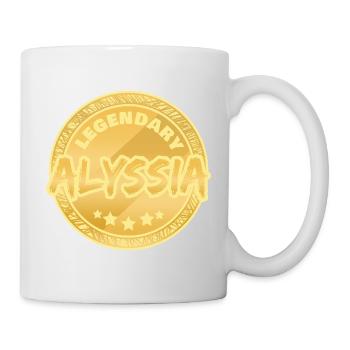 Vorname Alyssia - Tasse - Weiß - Rechts