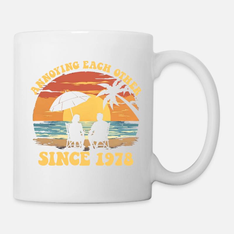 Jahrestag der gegenseitigen Belästigung seit 1978 - Tasse - Weiß
