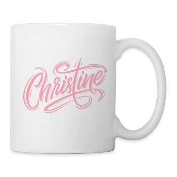 Lass das mal die Christine machen - Namenstag - Tasse - Weiß - Rechts