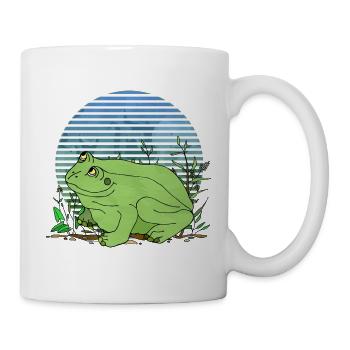 Grenouille - Mug blanc - blanc - Droite