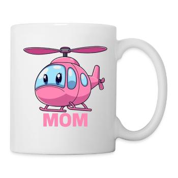 Helikopter Mutter - Tasse - Weiß - Rechts