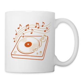 Vinyl Record Player for Music Lovers - Mug - white - Right