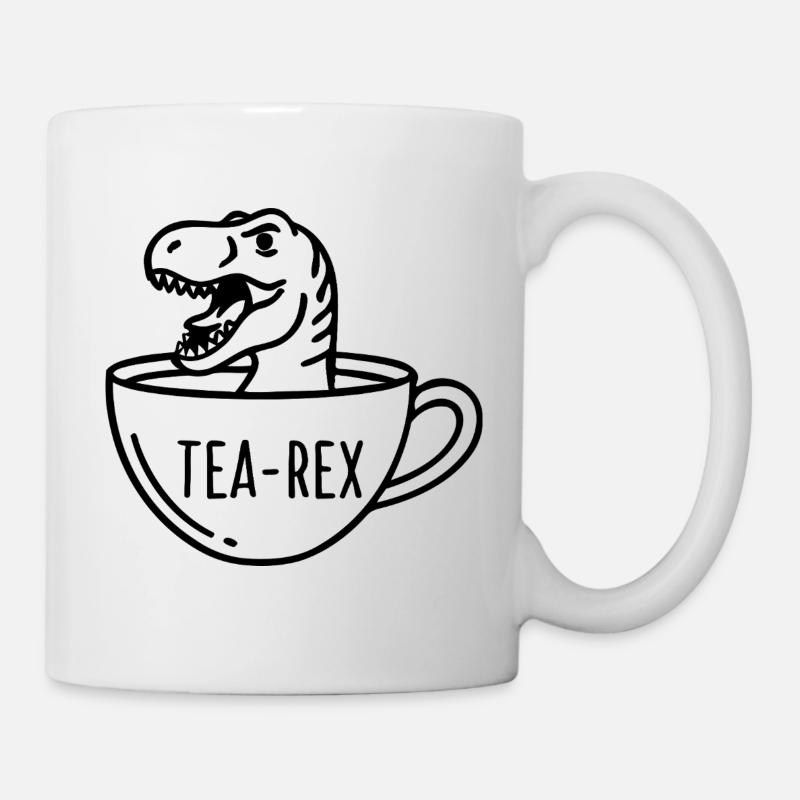 Clear dinosaur silhouette - Mug - white