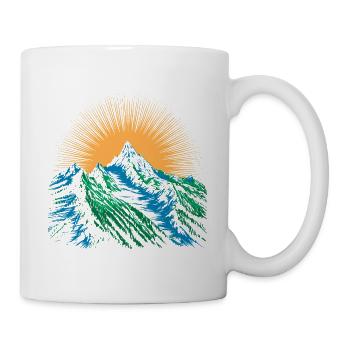 Outdoor Erkundung Wanderer - Bergsteiger Gipfel - Tasse - Weiß - Rechts