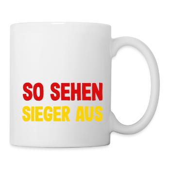 Drôle de Football Football Fan Cadeau - Mug blanc - blanc - Droite