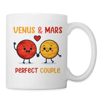 Venus & Mars Perfect Couple Love Design - Tasse - Weiß - Rechts