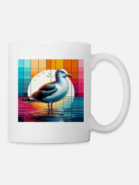Möwe - Tasse - Weiß