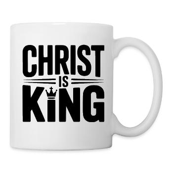 Le Christ est Roi - Mug blanc - blanc - Droite