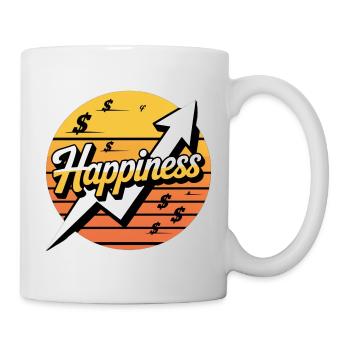 Happiness Aufwärtskurs Design - Tasse - Weiß - Rechts