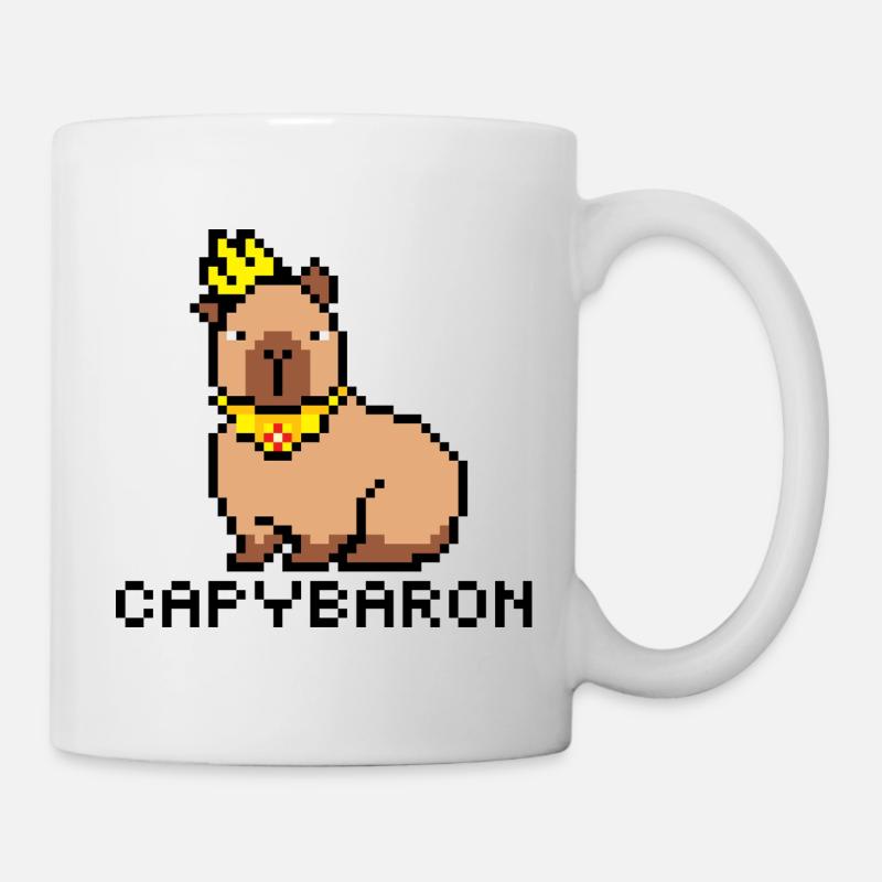 Capybaron PixelArt - Mug blanc - blanc