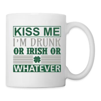 Kiss me drunk irish - Mug - white - Right